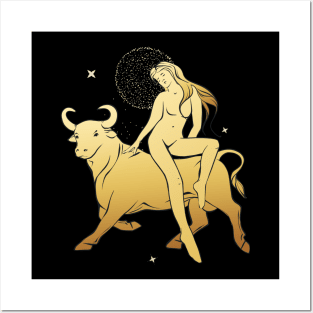 taurus astrology tee Posters and Art